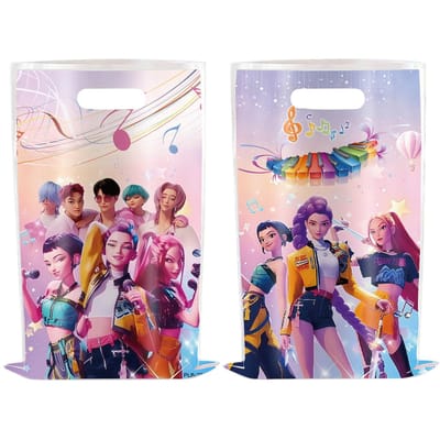 10/20/30/40/50 Stuks Snoepzak KPop Demon Hunters HUNTR/X Buitzak ontworpen voor Kinderen Geboortedatum Anime Feestartikelen Goody Bags Cadeau 10Pcs(1Pack)