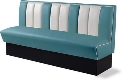 Bel Air Dinerbank Single Booth HW-180 Blauw