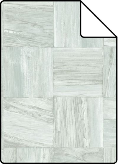 Proefstaal Origin Wallcoverings behang sloophout motief licht vergrijsd groen - 26,5 x 21 cm - 347516-S