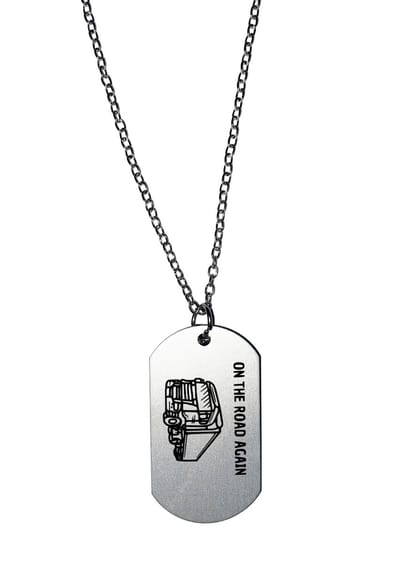 Akyol - on the road again ketting - Vrachtwagen chauffeur - cadeau vrachtwagenchauffeur - leuk cadeau voor de cadeau vrachtwagenchauffeur om te geven - verjaardag cadeau vrachtwagenchauffeur