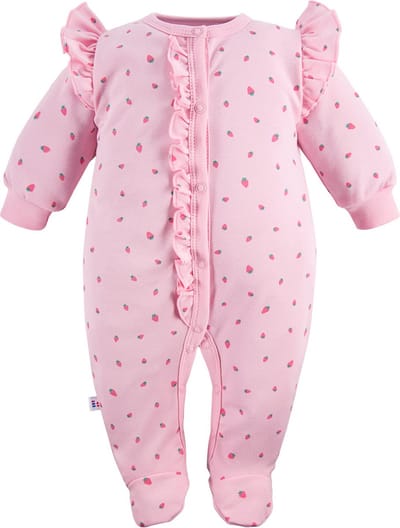 Eevi - Boxpakje/Slaappakje/Pyjama/Onesie - Kleine aardbeien - Maat 62 - 2 t/m 4 maanden