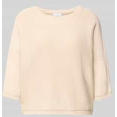 regular fit pullover in tricotlook met paillettenafwerking