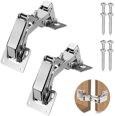 Dailygoods- Kastscharnier 170 Graden Soft Close - Inboorscharnier - Klapscharnier - Demper - Eenvoudige Installatie - Geen Voorboren - Deurscharnier