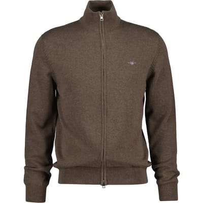 GANT Vest CASUAL COTTON ZIP CARDIGAN