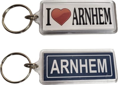 Arnhem Sleutelhanger Combinatie Arnhem en I Love Arnhem - 1 Stuk Sleutelhanger