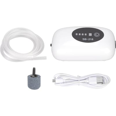 Vis Aquarium Luchtpomp Draagbaar Stofdicht USB-Poort Stille Aquarium Oplaadbare Luchtpomp met Dubbele Modus Type 1