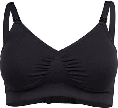 Medela Keep Cool Ultra bh - Naadloze voedingsbh - Zwangerschapsbh met 6 ademende zones - Soft Touchmateriaal – Comfortabel en ondersteunend - Zwart - Maat XXL