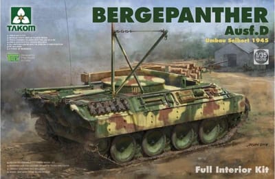 Takom Modelbouwpakket Militaire voertuigen - 2102 Bergepanther Ausf. D - Umbau Seibert 1945 Plastic - 1:35 - Modelbouw