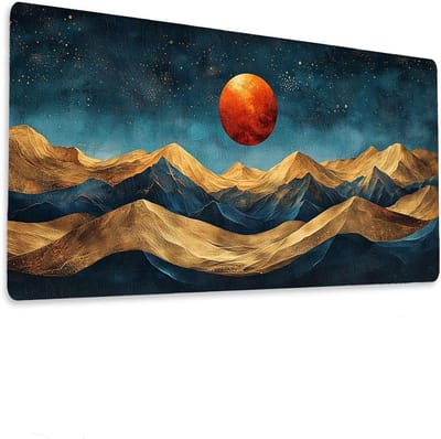 Grote muismat - Bureauonderlegger toetsenbord - Comfortabel werken - Antislip waterdicht - 100x50 cm - Meerkleurig