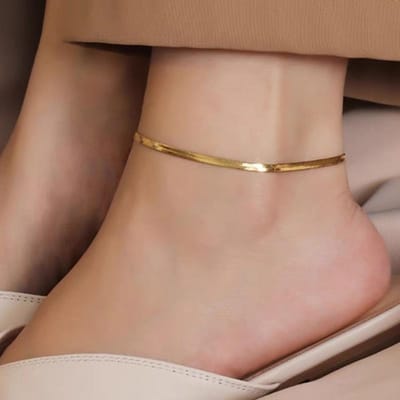 Modieuze Enkelketting Dames Voetsieraad Anklet Ketting Sieraden Accessoires Valentijnsdag Anklet Cadeaus black