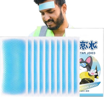 Koelpatches - Verkoelende Gelpads - Warm Weer Comfort - Directe Verlichting - 10 stuks - Blauw