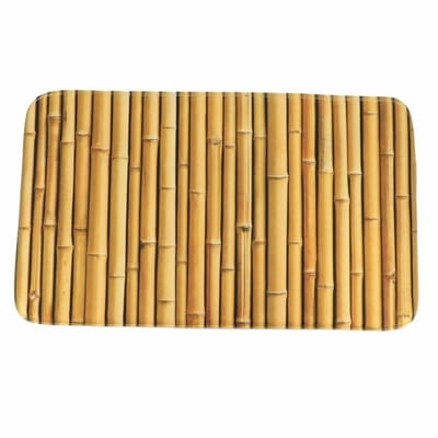 Tendance Badmat Mekong - antislip - microfiber - bamboe thema - 45 x 75 cm - douchemat