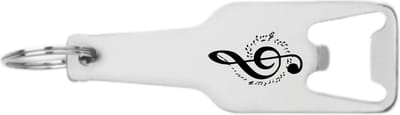 Akyol - muzieknoot flesopener - Muzieknoot - cadeau muziekliefhebber - leuk cadeau voor je vriend om te geven - verjaardag muzikant - 105 x 25mm