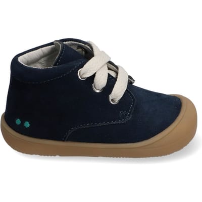 BunniesJR Rene Rap Jongens Veterschoenen - Maat 19 - Blauw - Veterschoenen - Baby Bunnies - Nubuck - Veters - Babysneakers