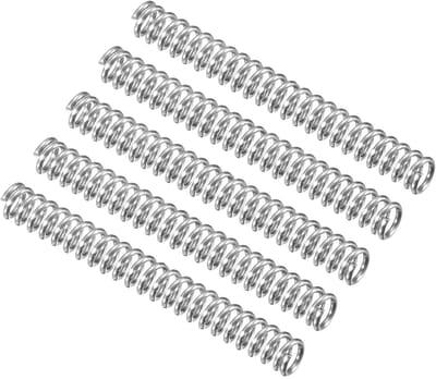 Compressieveren RVS - Drukveren Staal - Apparaten Reparatie - Gelijkmatige Afstand - 3mm OD 25mm Lengte - Zilver