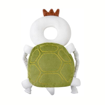 DW4Trading Baby Hoofdbeschermer Schildpad - Veiligheidskussen - Valrugzak - 3D Ademend - Peuter