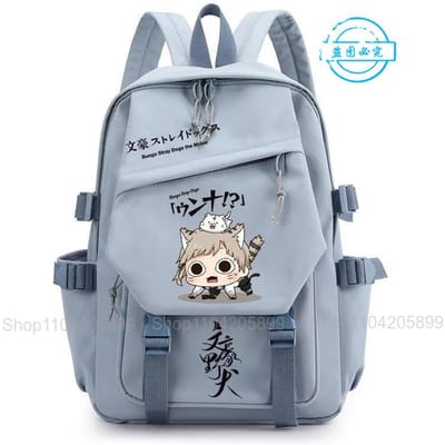 Bungo Stray Dogs Rugzak Anime Mochila Student Schooltas Jongens Meisjes Boekentas Mode Cosplay Laptop Buiten Reizen Rugzak 17 Inches