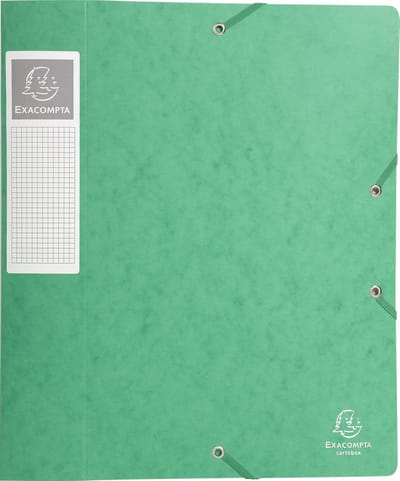 Exacompta 10x Cartobox Archiefdoos Rug 60mm - A4 (vlak geleverd) - Groen - 16003H