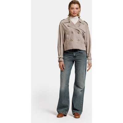 ALTER EGO Florine Jacket Grey Taupe Maat: S | Korte Jassen Outlet | Dames | Grijs