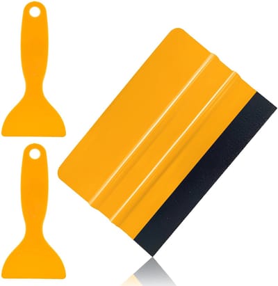 Suède Viltrandwisser, Autofolie-wikkelwisser, Professionele Zuigmond Met Vilt, Zuigmond Voor Zelfklevende Folie, Voor Autofolie, Breng 2 Stuks Plastic Zuigmond Mee