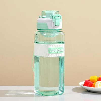800 ml transparante sportwaterfles met grote inhoud, lekvrije plastic drinkbeker, draagbare drinkfles voor op reis en buitenactiviteiten. 800ML