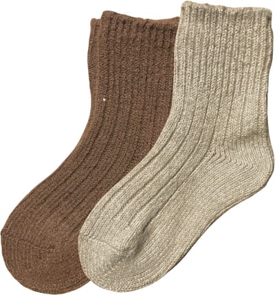 Thermosokken | Natuurlijke Alpacawollen Sokken voor kinderen en peuters | Wintersokken | Gezellige sokken | Cadeau voor kinderen en peuters | 2 paar