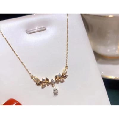 Bijoux Créatifs Simples Collier Planète Goutte d'Eau Aurore Chaîne Clavicule Style Coréen Tempérament Polyvalent Cadeau white