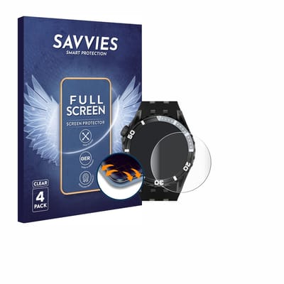 Savvies - Screenprotector voor Swatch SCUBAQUA SSCU09 - Folie Beschermfolie transparant volledig dekking 4 Stuks