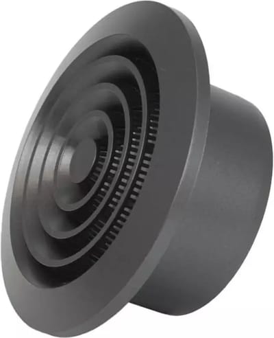 Rond ventilatierooster grill Ø100 mm antraciet - NGA100A