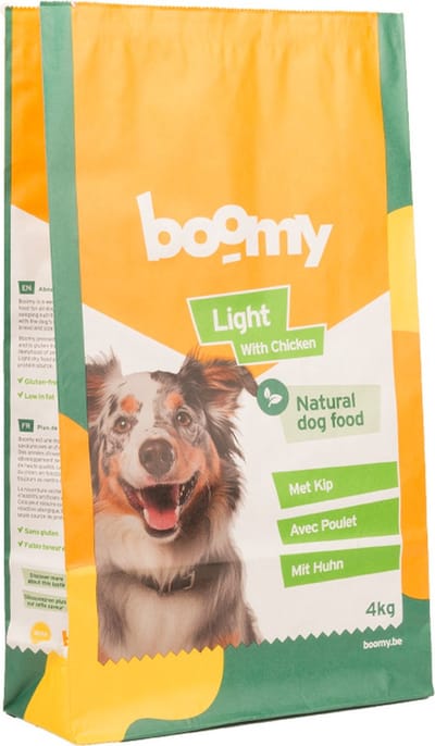 Boomy Food Light - Koudgeperste hondenbrokken - Hondenvoer voor honden met overgewicht - Hondenvoeding - 4kg