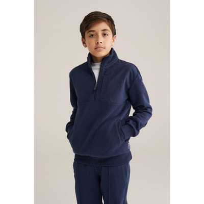 WE Fashion Halfway Zipper Navy Blue Taglia: 122/128 | Abbigliamento Sportivo Outlet | Unisex | Blu