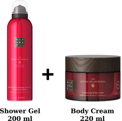 Rituals - Ayurveda - Duo Set - Shower Gel 200 ml + Body Cream 220 ml