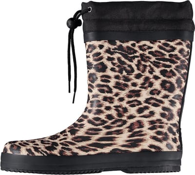 XQ Footwear - Regenlaarzen - Rubber laarzen - Dames - Festival - Panterprint - Rubber - bruin - zwart - Maat 37