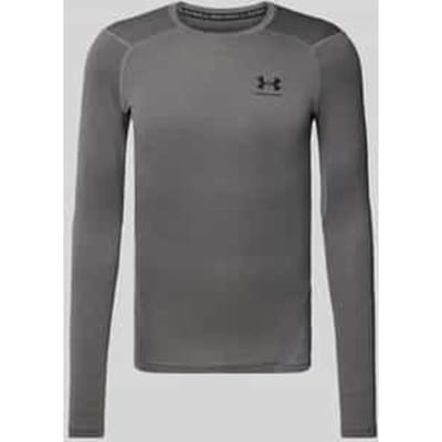 Slim Fit sport-shirt met lange mouwen met logoprint model 'HeatGear®'