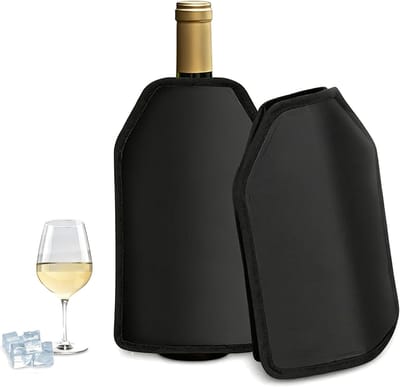 Actieve Wijnkoelers - 2 Stuks Isolerende Flessenhoezen voor Wijn, Champagne en Cava, Perfect voor Thuis, Picknicks en Buitenactiviteiten