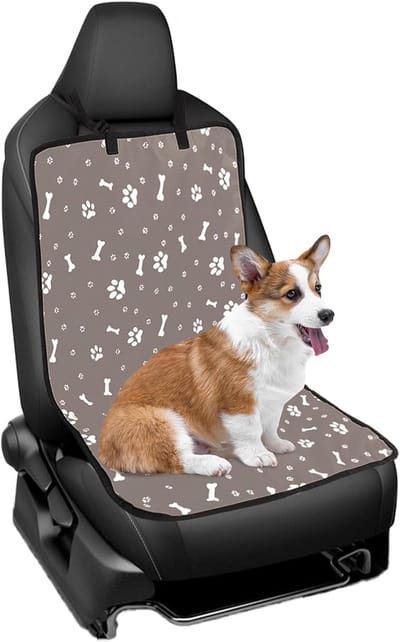 Famanu - Autostoelhoezen universeel polyester, zwart, waterdicht, antislip, geschikt voor sport en werk
