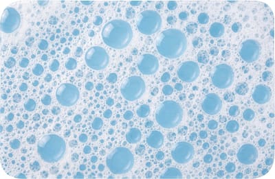 Badmat 60x40 cm - Antislip - Schuim - Bubbels - Blauw - Badmatten voor badkamer - Badkamermat - Douchemat - Badkamer mat