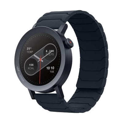 Dailygoods - 22mm Horlogebandje compatibel met CMF Watch 3 Pro/CMF by Nothing Watch Pro 2 voor dames/heren, sterke magnetische loop siliconen reservebandje Mitternacht