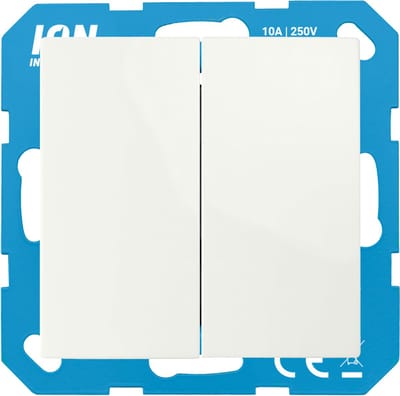 ION E1 inbouw serieschakelaar polar wit