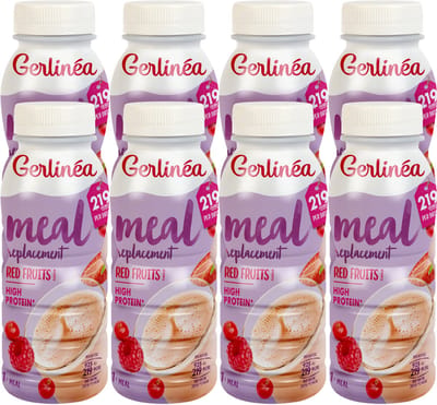 Gerlinea Maaltijdvervanger - Afslankdrink - Rode Vruchten - 8 x 236 ml