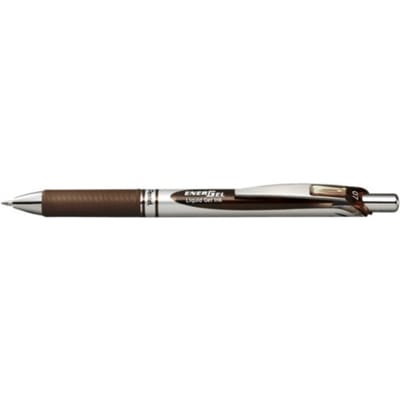 Gelschrijver pentel bl77 energel medium bruin