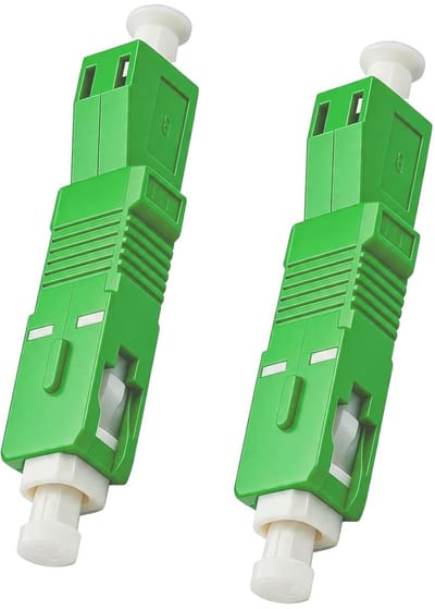 Glasvezel Adapter Set - SC/APC LC/APC Converter - Netwerk Installatie - Laag Ingangsverlies - 2 stuks - Grijs