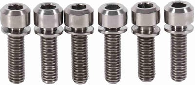Fietsschroeven - Stuurpenbouten Fiets - Fietsreparatie - Titanium Legering - M5 x 18 mm - Titanium