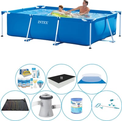 Frame Pool Rechthoekig 260x160x65 cm - Alles in 1 Zwembad Set
