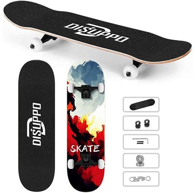 Disuppo Skateboard “SKATE” incl. Rugzak