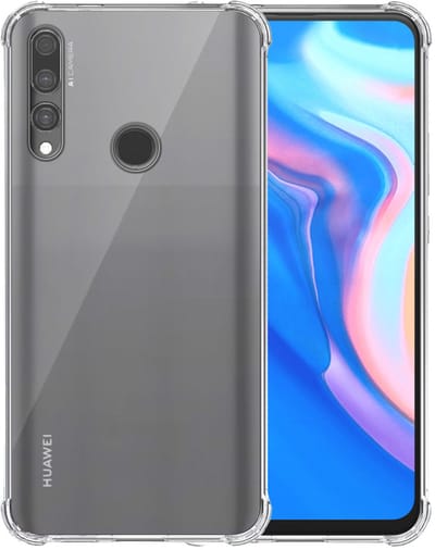 Smartphonica Telefoonhoesje Geschikt voor Huawei P Smart Z -Y9 Prime 2019 Transparant Schokbestendig - Shockproof TPU SIliconen Backcover Case met Stootrand Doorzichtig