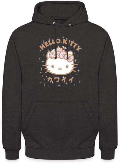 Hello Kitty Kawaii Stijlen Met Sterren Hoodie Unisex