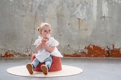 Wallabiezzz Bumbo stoelhoes - floor seat cover - Bumbo hoes - Stip Roest