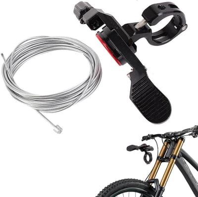 Fiets Zadelpen Hendel - Verstelbare Zadelpen - Zadelhoogte Verstellen - Handlebar Mount - 11 mm Kabeltrek - Zwart