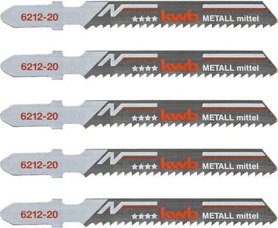 kwb 621225 Decoupeerzaagbladen, metaalbewerking, bi-metaal, 5x middel 5 stuk(s)